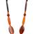 LONGLEAF PINE Orange Acrylic Resin Necklace For Women