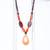LONGLEAF PINE Orange Acrylic Resin Necklace For Women