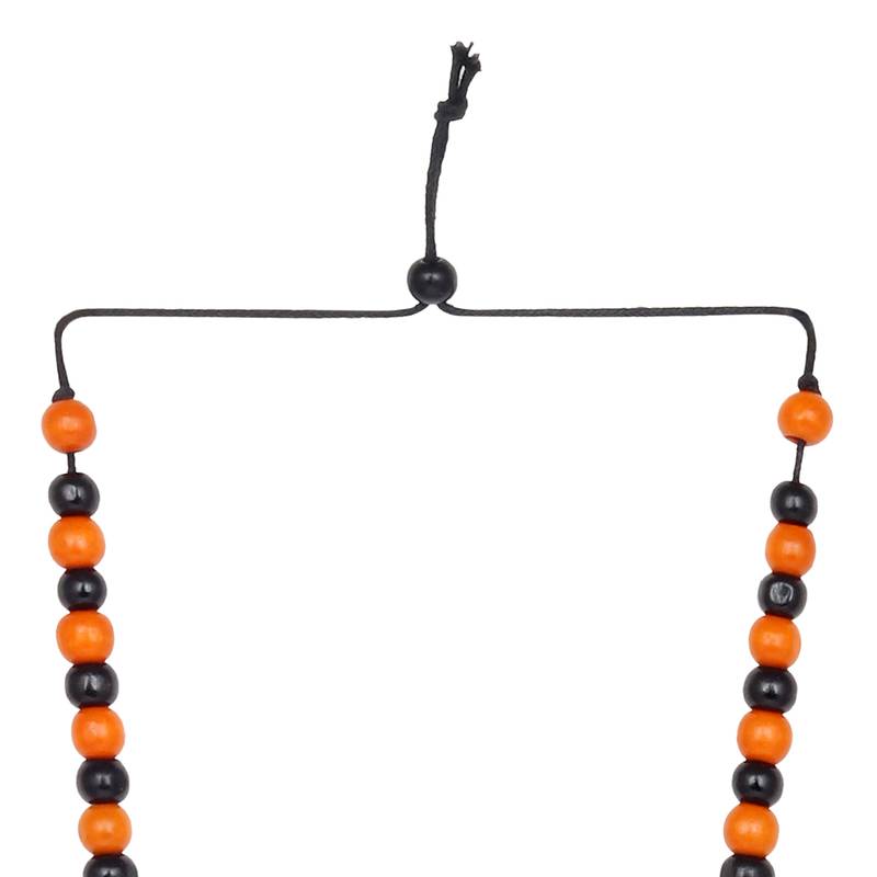 LONGLEAF PINE Orange Acrylic Resin Necklace For Women