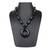 LAUREL Black Acrylic Resin Necklace For Women
