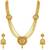 Traditional laxmi ji Five layers Gold plated Necklace set( Beaded Necklace)