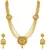 Traditional laxmi ji Five layers Gold plated Necklace set( Beaded Necklace)