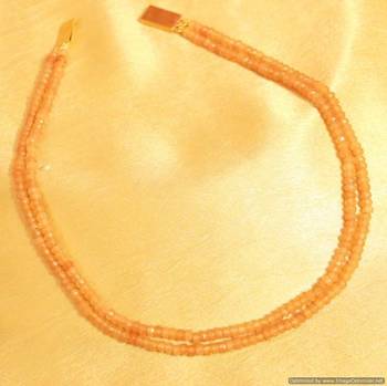 Semi Precious Beads Two Line Necklace 1