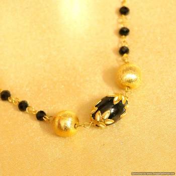 Meenakari Gold Bead Mangalsutra 2