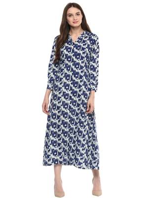 Jaipur Kurti Women's Maxi Indigo Dress 1