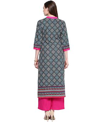 Jaipur Kurti Women's Cotton Off White colour Kurti 3