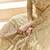 Beige multi resham work net salwar with dupatta