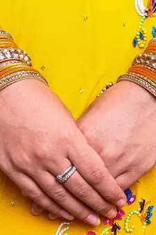Traditional Shining Bangle Set For Women With Lac And Golden Stone Orange