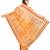 Gold printed polycotton saree with blouse