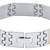Glossy two tone 18k gold plated 316l surgical stainless steel chain bracelet for boys men