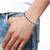 Bike motor cycle chain black accents silver plated 316l surgical stainless steel bracelet for men