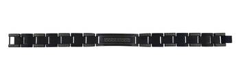 Designer id black plated 316l surgical stainless steel bracelet for boys men 3