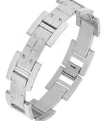 Links screw glossy matte links daily 316l surgical stainless steel bracelet for boys men