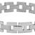 Geometric links glossy matte daily wear 316l surgical stainless steel bracelet for boys men