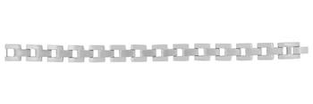 Geometric links glossy matte daily wear 316l surgical stainless steel bracelet for boys men 3
