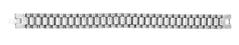 Watch style glossy silver plated 316l surgical stainless steel bracelet for boys men