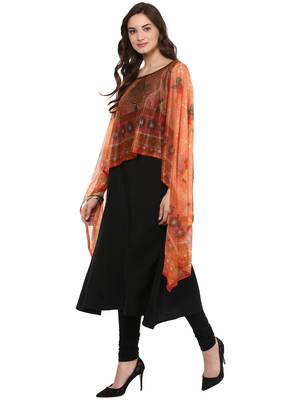 Black printed crepe stitched kurtas-and-kurtis 2