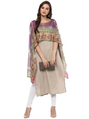 Multicolor printed crepe stitched kurtas-and-kurtis 2
