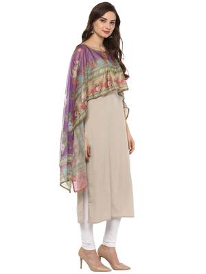 Multicolor printed crepe stitched kurtas-and-kurtis 5