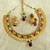 Copper royal temple jewellery multicolor wedding festival necklace set