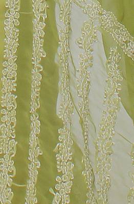 Light green embroidered georgette saree with blouse 4