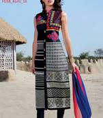 multicolor stitched taffeta silk stitched kurti