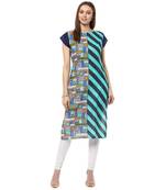 multicolor stitched cotton stitched kurti