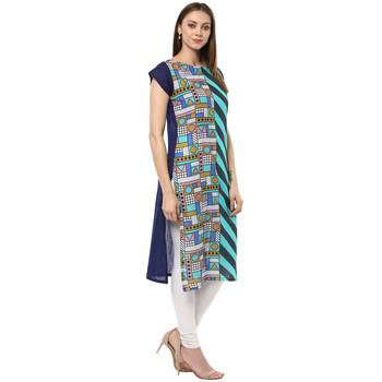 multicolor stitched cotton stitched kurti 4
