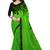 Green embroidered georgette saree with blouse