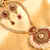 BEAUTIFUL ANTIQUE MAROON PEARL CLUSTER NECKLACE SET - DJ13542