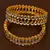 Gold plated kundan embellished bangles-and-bracelets