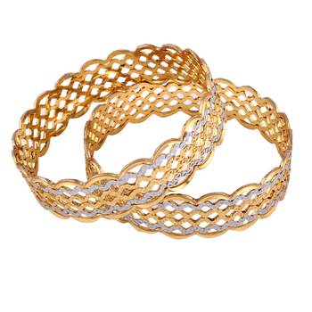 Gold Plated Bangle Set for Party Wear 2
