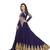 Fabron Blue Embroidered Work Floor Lenght Anarkali Suit