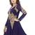 Fabron Blue Embroidered Work Floor Lenght Anarkali Suit