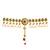 Dulhan Collection Jewellery Multicolor Kundan  and  Stone Studed Ethnic Design Kamarband / Belly Chain