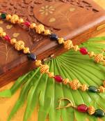 Unique Handmade Matte Finish Beads Multilcolour Necklace Set