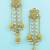 Golden beige traditional rajwadi dangle and drop earrings jewellery for women