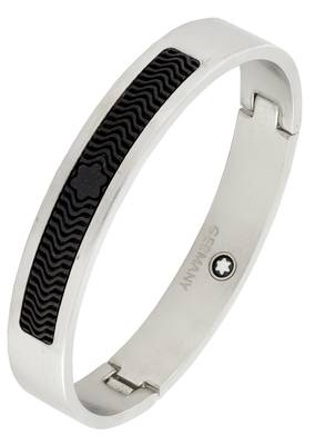 German luxury designer silver black 316l surgical stainless steel kada bangle bracelet for men 1