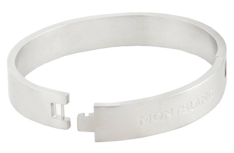 German luxury designer silver black 316l surgical stainless steel kada bangle bracelet for men