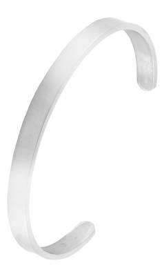 Handcuff glossy silver plated 316l surgical stainless steel cuff kada bangle bracelet for men 1