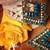 Eligant Royal Dark Blue chandelier Crystals & Gemstone earrings, Antique Ethnic Collection