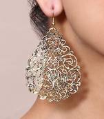 Gold Stencil Filigree Earrings