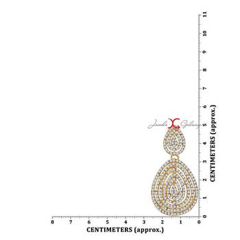 Copper cubic zirconia earrings 4