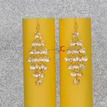 Copper pearl earrings 5