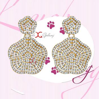 Copper cubic zirconia earrings 3