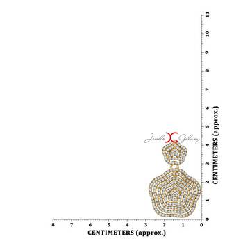 Copper cubic zirconia earrings 4