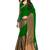 Multicolor plain cotton saree with blouse