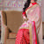 Red raw silk weaved designer saree with multi colour border-SR5717
