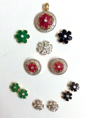 changeable pendant set - RICH LOOK - 288992