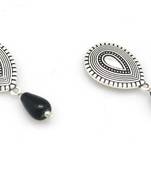 Antique  Stud Earring For  Women  And  Girls  With Black Crystal Drop